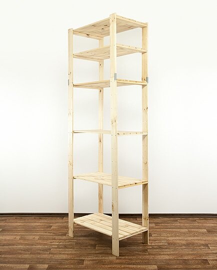 REGÁL DREVENÝ  Maxi 6M  230x80x50 - BOROVICA