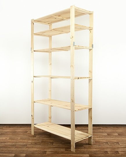 REGÁL DREVENÝ  Maxi 6N  230x120x50 - BOROVICA