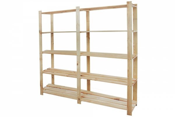 Regál drevený B-02 170x170x28  -borovica