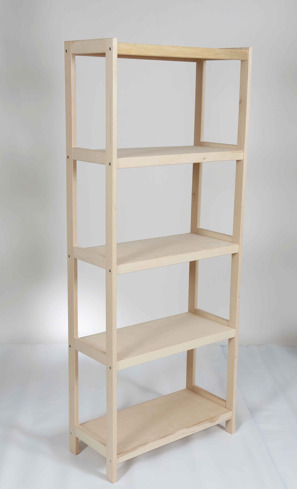 Regál drevený bukový počet políc 5 - 173x50x38 cm