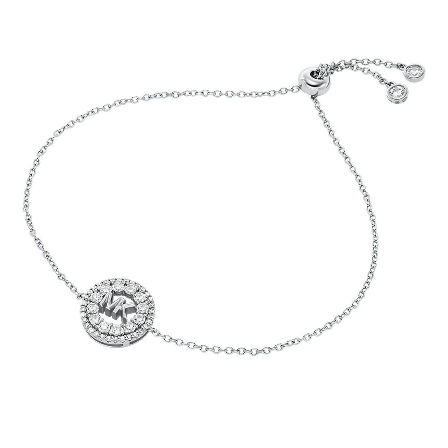 Michael Kors Módny strieborný náramok s kubickými zirkónmi Kors MK MKC1828040