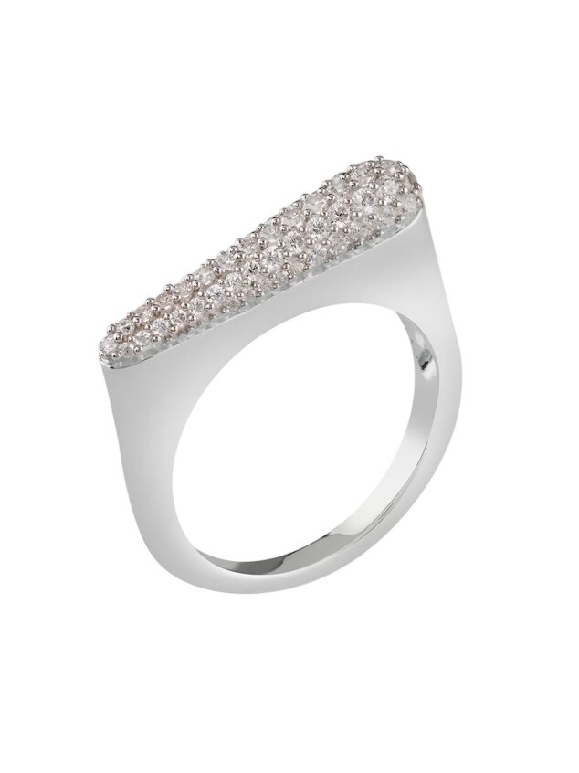 Guess Strieborný módny prsteň so zirkónmi Nuansy JSBR04503JWRH 52 mm