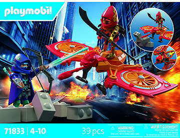 Playmobil 71833 Hrdina s dronom vs. podlý Ninja