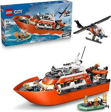 LEGO® City 60504 Záchranný čln pobrežnej hliadky a vrtuľník