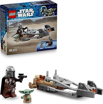 LEGO® Star Wars™ 75436 Mandalorian, Grogu a spídrová motorka