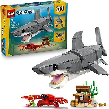 LEGO® Creator 31381 Divoký žralok a truhlica s pokladom