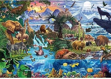 Schmidt Panoráma sveta zvierat 1500 dielikov