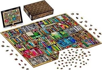WOODEN CITY Drevené puzzle Knižnica 4000 dielikov