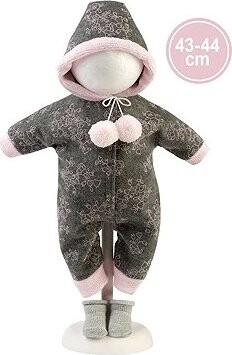 Llorens M844-04 oblečenie pre bábiku bábätko New Born s veľkosťou 43 – 44 cm