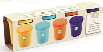 Djeco Farebná modelína – 4 prírodné farby