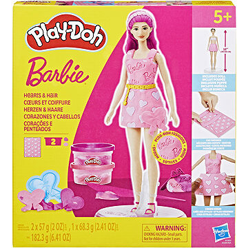 Play-Doh Barbie Návrhár Účesy a Srdce Bábika s Príslušenstvom