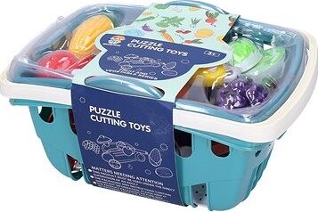 Wiky Kuchynský set v košíku 26 × 19 × 14 cm modrý