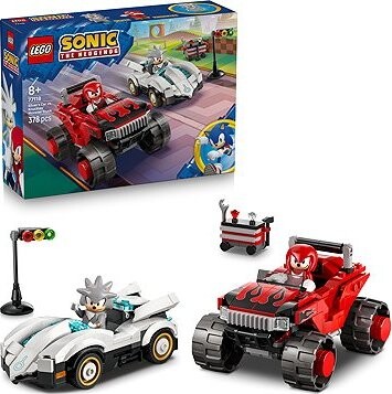 LEGO® Sonic the Hedgehog™ 77118 Silver a jeho auto vs. Knuckles a jeho monster truck