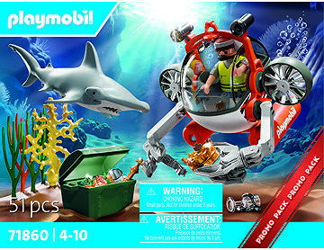 Playmobil 71860 Honba za pokladom s ponorkou