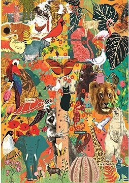 CLEMENTONI Puzzle More is More: Zvieratá a rastliny 1000 dielikov