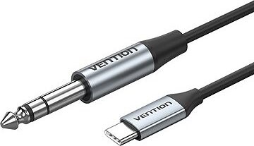 Vention USB-C Male to 6.35 MM Male with DAC Audio Cable 1M Gray