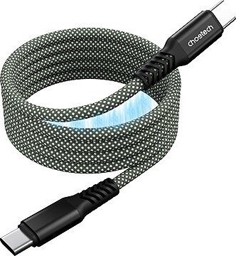 Choetech PD100W USB-C to USB-C 1 M Magnet Nylon Cable-green