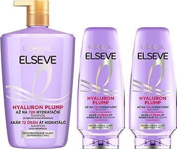 L'ORÉAL PARIS Hyaluron Plump 72H 1000 ml + 2x Balzam 300 ml