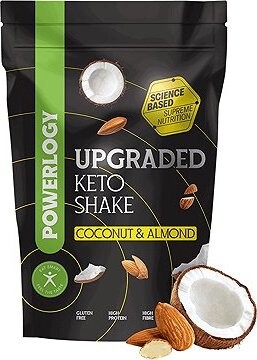 Powerlogy Upgraded Keto Shake Coconut & Almond 600 g