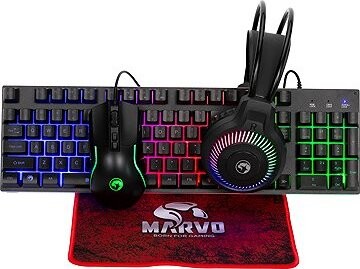 Marvo Loot 40 Wired Gaming Combo 4 in 1 Black – EN