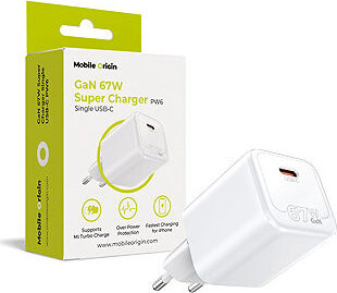 Mobile Origin GaN 67W Super Charger Single USB-C PW6