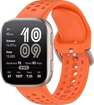 Amazfit silikónový na Bip 6 oranžový