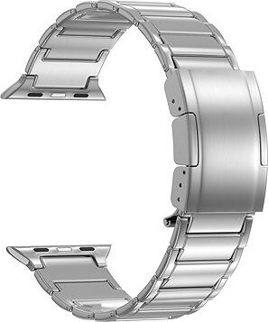 Eternico Titanium Buckle pre Apple Watch 42 mm/44 mm/45 mm/ Ultra 49 mm silver