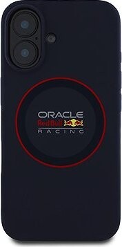 Red Bull Silicone Red Ring MagSafe Zadný Kryt pre iPhone 16 Navy