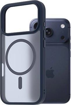 AlzaGuard Matte Case Compatible with MagSafe pre iPhone 17 Pro tmavomodrý