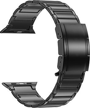 Eternico Titanium Buckle pre Apple Watch 42 mm/44 mm/45 mm/Ultra 49 mm black