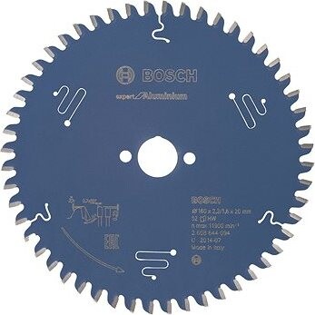 Bosch Pílový kotúč Expert for Aluminium 160 × 20 × 2,2 mm, 52 2.608.644.094