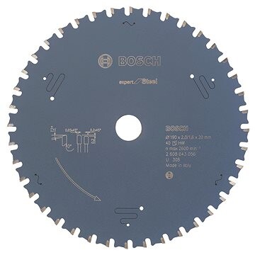 Bosch Pílový kotúč do okružných píl Expert for Steel 190 × 20 × 2,0 mm, 40 2.608.643.056