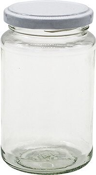 Gastro Súprava 6 ks zaváracích pohárov 370 ml, biele viečko