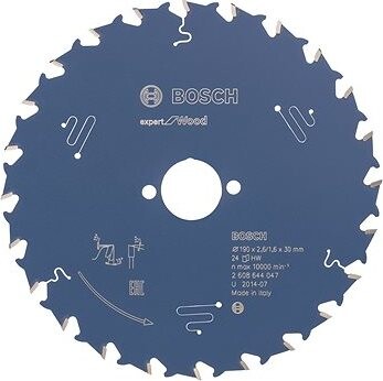 Bosch Pílový kotúč Expert for Wood 190 × 30 × 2,6 mm, 24 2.608.644.047
