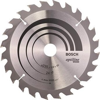 Bosch Pílový kotúč Optiline Wood 235 × 30/25 × 2,8 mm, 24 2.608.640.725