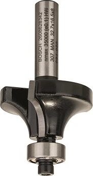 BOSCH Zaobľovacia fréza, 8 mm, R1 10 mm, L 16,5 mm, G 57 mm 2.608.628.342