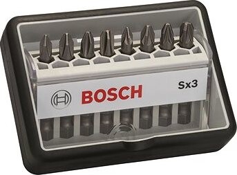 BOSCH Sada skrutkovacích bitov Robust Line, Sx PH/PZ, verzia Extra Hard, 8 kusov 2.607.002.558