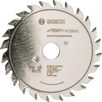 Bosch Predrezový kotúč Top Precision Laminated Panel 125 × 20 × 2,8 – 3,6 mm, 12+12 2.608.642.131
