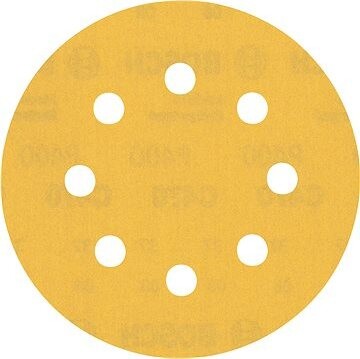 Bosch EXPERT Brúsne papiere C470 s 8 otvormi pre vibračné brúsky 115 mm, G 400, 5 ks 2.608.900.801