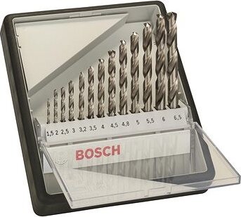 BOSCH Súprava špirálových vrtákov do kovu HSS-G, Robust Line, 135° 1,5 – 6,5 mm, 13 kusov 2.607.010.