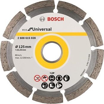 BOSCH Diamantový deliaci kotúč ECO For Universal 125 × 22,23 × 2,0 × 7 mm 2.608.615.041