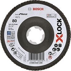 BOSCH Best for Metal systému X-LOCK, šikmá verzia, fíbrová doska, O 115 mm, G 80, X571 2.608.619.199