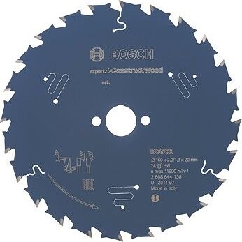 Bosch Pílový kotúč Expert for Construct Wood 160 × 20 × 2,0 mm, 24 2.608.644.136