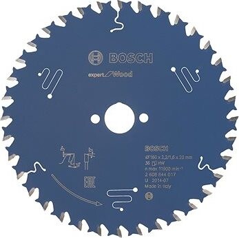 Bosch Pílový kotúč Expert for Wood 160 × 20 × 2,2 mm, 36 2.608.644.017