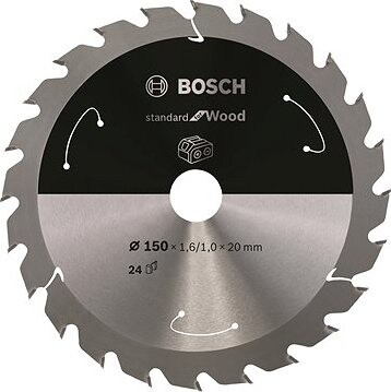 Bosch Pílový kotúč Standard for Wood pre akumulátorové píly 150 × 1,6/1 × 20 T24 2.608.837.674