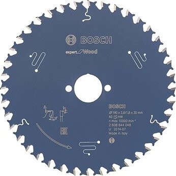Bosch Pílový kotúč Expert for Wood 190 × 30 × 2,6 mm, 40 2.608.644.048