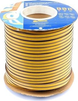 VOREL – Tesnenie na okná a dvere samolepiace, 9 × 4 mm, TYP E, hnedé, 150 m