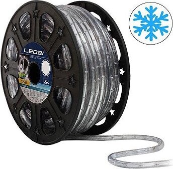 BTNeon LUXY LED svetelný had 50 m, farba svetla studená biela + napájacia sada