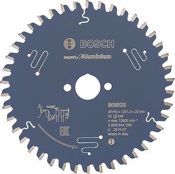 Bosch Pílový kotúč Expert for Aluminium 140 × 20 × 1,8 mm, 42 2.608.644.092