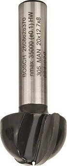 BOSCH Žliabkovacia fréza, 8 mm, R1 10 mm, D 20 mm, L 12,4 mm, G 46 mm 2.608.628.370